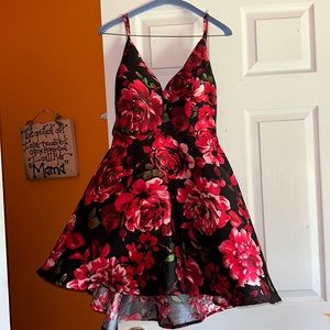 Red and black cocktail dress! Worn only once